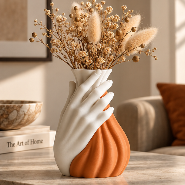 Reaching Hand Vase – lifestyle view