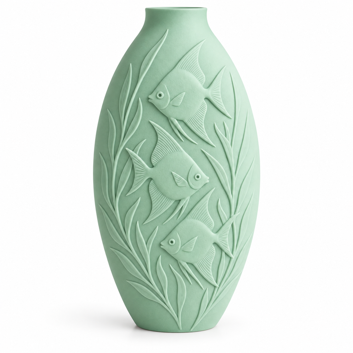 Fish Relief Vase – product view