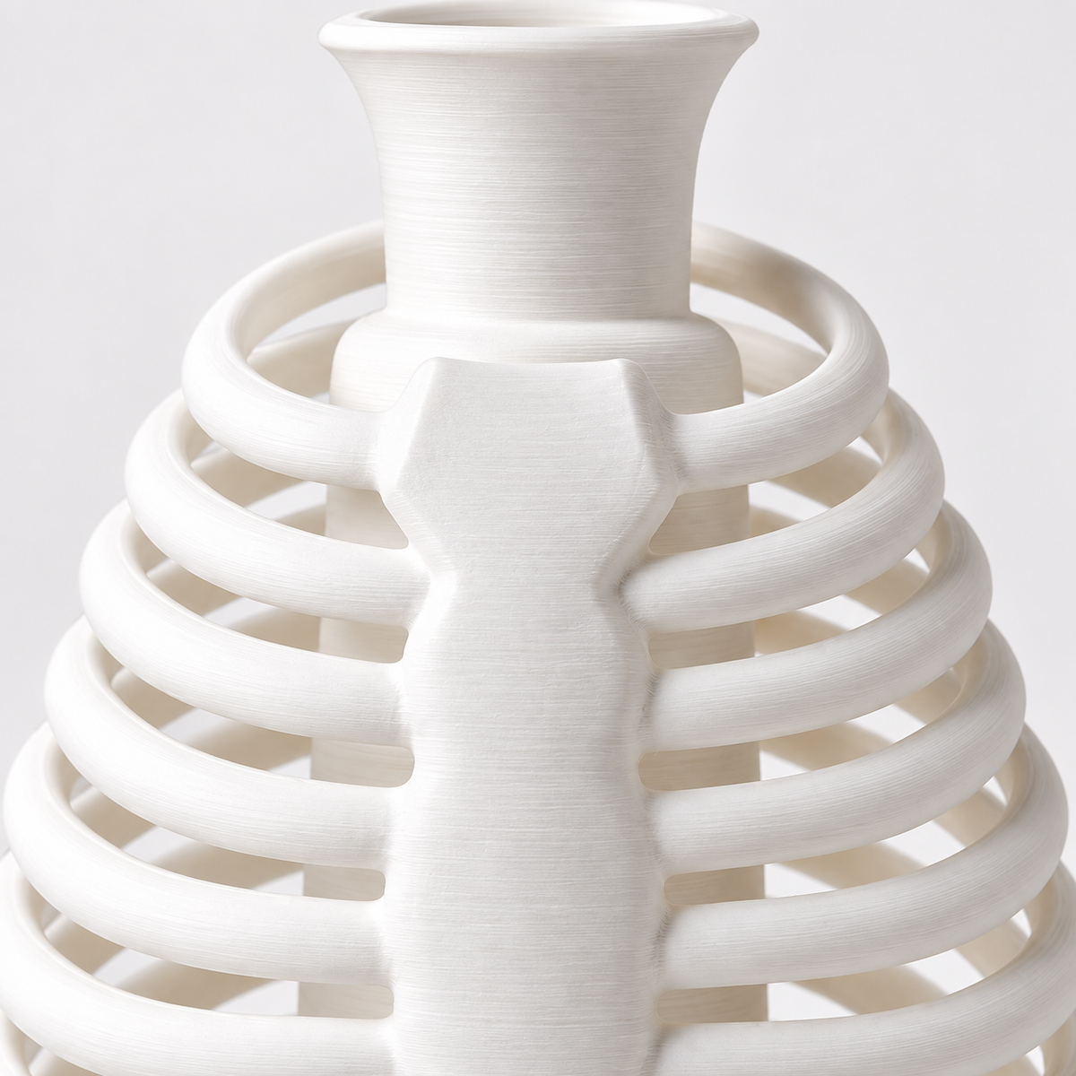 Rib Cage Vase – texture detail