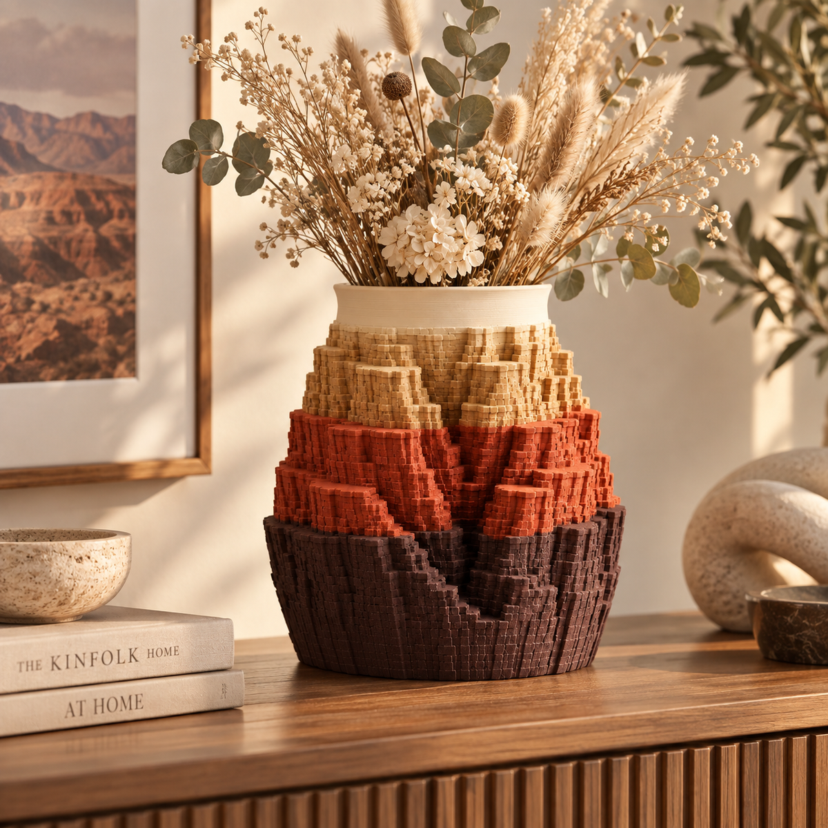Grand Canyon Layer Vase – texture detail