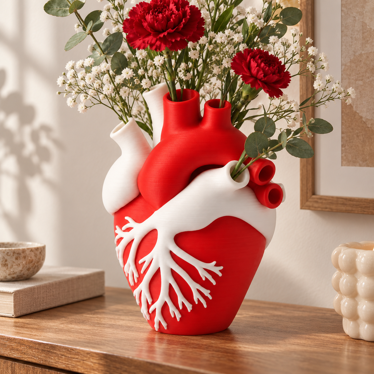 Anatomical Heart Vase – lifestyle view