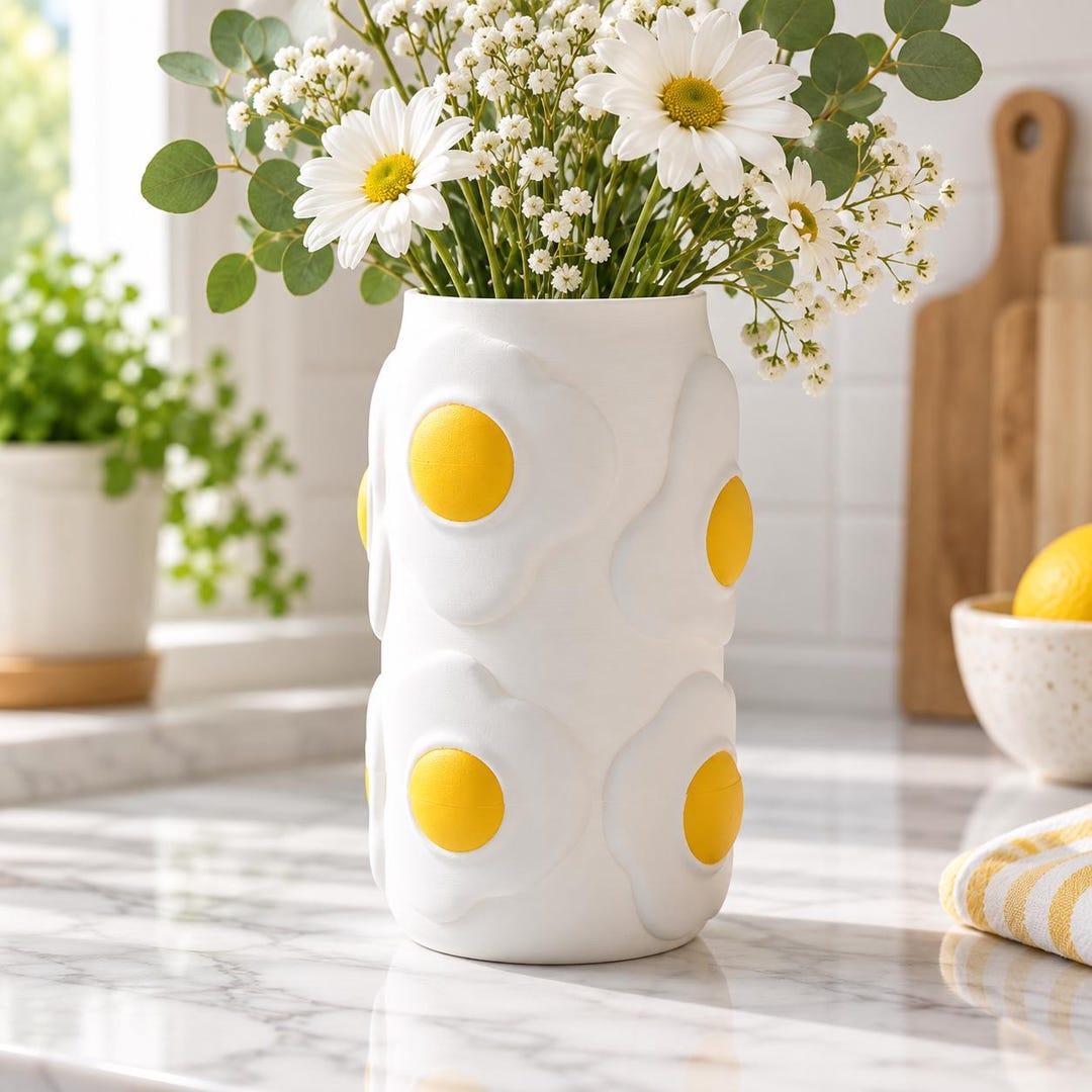 Fried Egg Vase